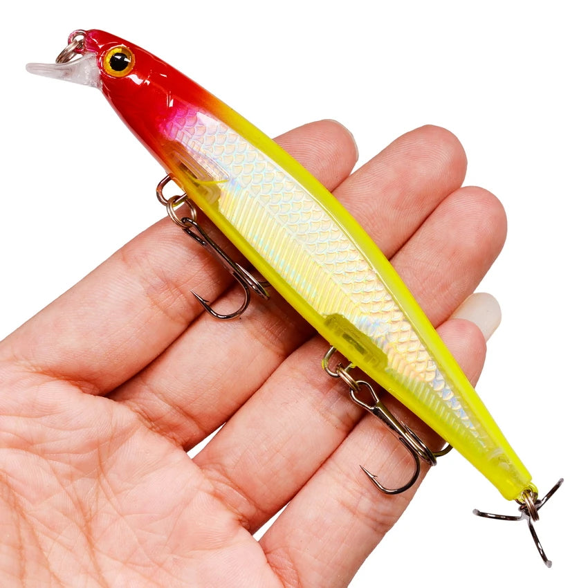Señuelo Láser Minnow Crankbait – 11 cm, 13 g, Triple Anzuelo #6