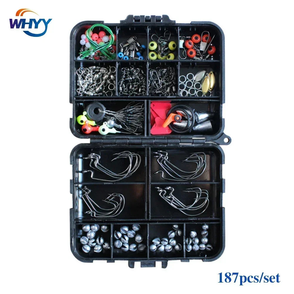 Kit de Pesca para Carpa – Piezas con Caja Compacta | Accesorios Antienredo y Terminal Tackle