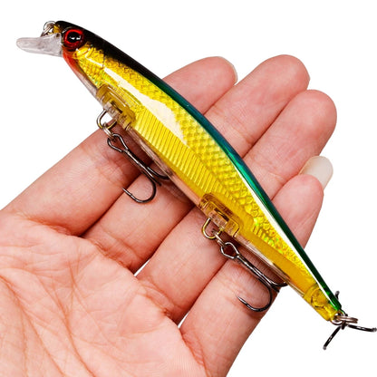 Señuelo Láser Minnow Crankbait – 11 cm, 13 g, Triple Anzuelo #6