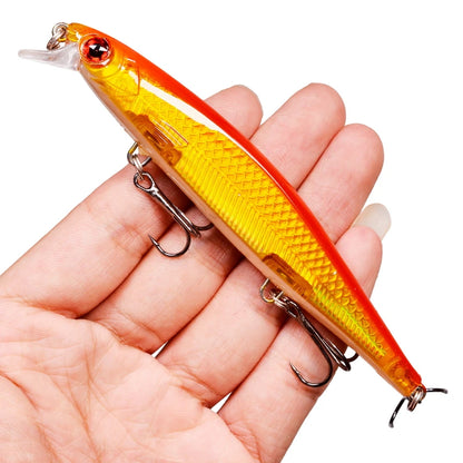 Señuelo Láser Minnow Crankbait – 11 cm, 13 g, Triple Anzuelo #6