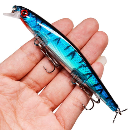 Señuelo Láser Minnow Crankbait – 11 cm, 13 g, Triple Anzuelo #6