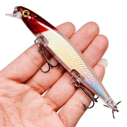 Señuelo Láser Minnow Crankbait – 11 cm, 13 g, Triple Anzuelo #6