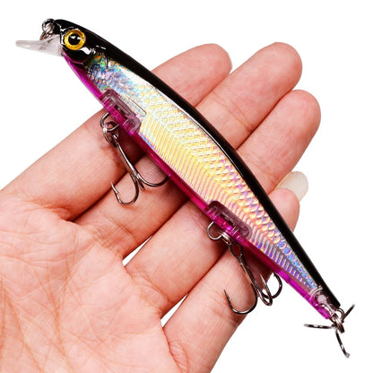 Señuelo Láser Minnow Crankbait – 11 cm, 13 g, Triple Anzuelo #6