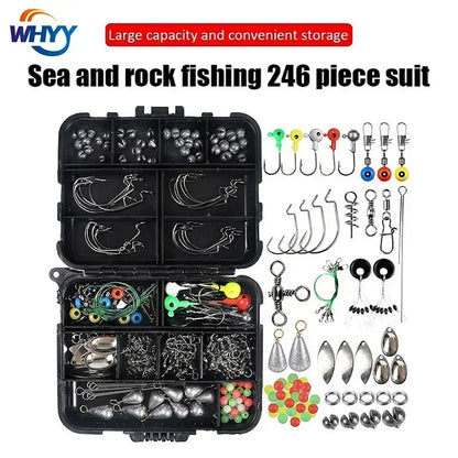 Kit de Pesca para Carpa – Piezas con Caja Compacta | Accesorios Antienredo y Terminal Tackle