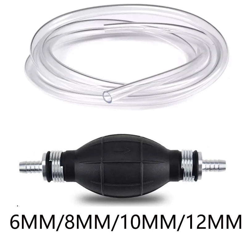 Línea de Bomba Manual de Combustible – 12mm, para Gasolina o Diésel (Uso Marino y Vehicular)