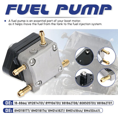 Bomba de Combustible para Motor Mercury 4 Tiempos 40HP – 60HP | OEM 8M0118177 / 8M0141827