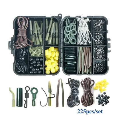 Kit de Pesca para Carpa – Piezas con Caja Compacta | Accesorios Antienredo y Terminal Tackle