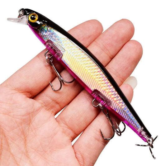 Señuelo Láser Minnow Crankbait – 11 cm, 13 g, Triple Anzuelo #6