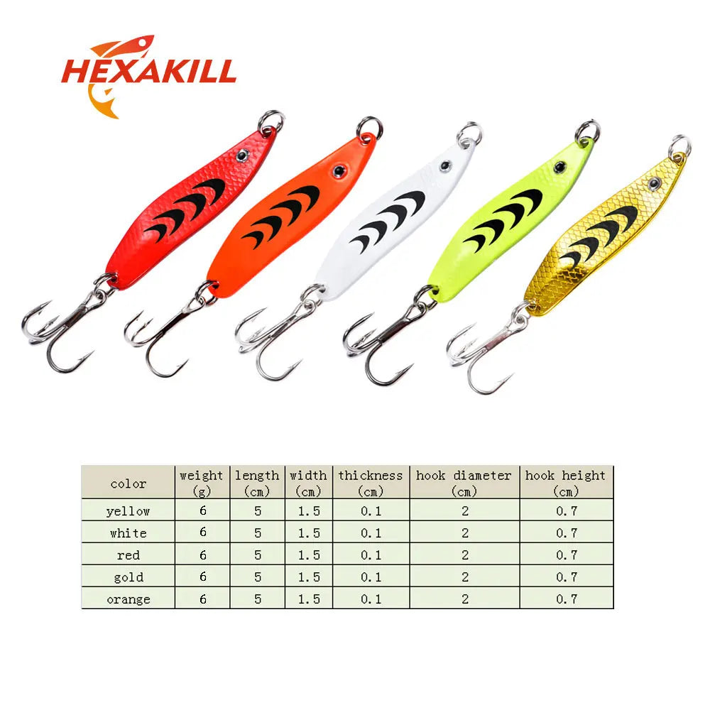 Señuelo de Pesca Tipo Cuchara para Trucha y Carpa – 6g, 7cm