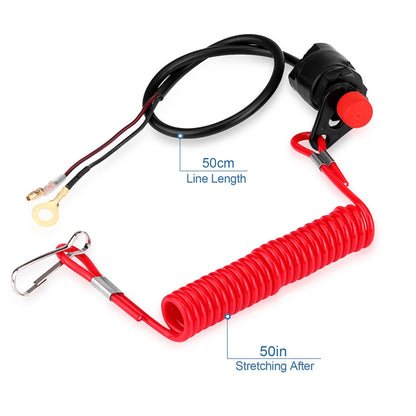 Interruptor de Paro de Emergencia para Motor Fueraborda - Compatible con Yamaha, Suzuki y Honda