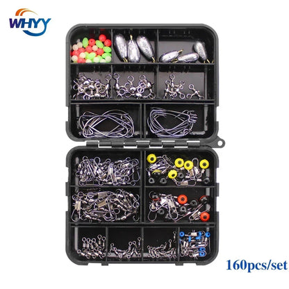 Kit de Pesca para Carpa – Piezas con Caja Compacta | Accesorios Antienredo y Terminal Tackle