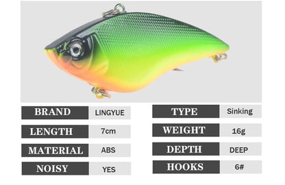 Señuelo de Pesca VIB Hundible 7 cm | 16 g
